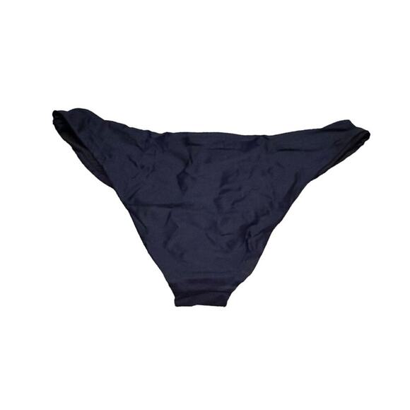 J. Crew Curved-Waist Cheeky Bikini Bottom in Navy Blue Sz‎ XXL NEW - Picture 2 of 6